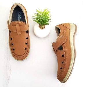 Orthofeet 896 Serene T-Strap Women's Brown Leather Plantar Fasciitis Shoes NEW